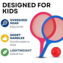 Badminton Set for with 2 Rackets Ball and Birdie - como en la foto - Ver 3