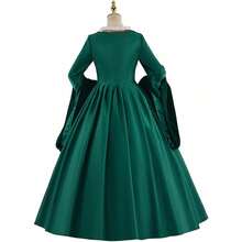 Anne Boleyn Dress  Queen Cosplay Costume Renaissance Dress Elizabethan Ball Gown For Women - màu xanh lá - Xem 4