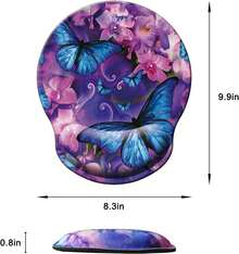 Mouse Mat - M29- زهور الفراشة - مشاهدة 4