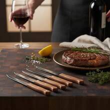 Tendencia36pz Cuchillo Sierra Filoso Acero Mango Madera Cocina 20cm SierraCalidad premium - Sierra - Ver 7