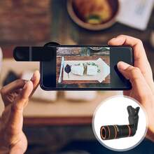 2026 8倍变焦远摄镜头，适用于所有智能手机摄像头 - 高清玻璃单筒镜头配件，兼容和安卓手机，适用于冬季假期、旅行、创意摄影、社交媒体内容、Vlog、度假旅行工作室、户外直播、旅行Vlog视频录制、网红内容、手机配件、手机摄像头镜头、摄影配件 - 8倍長焦鏡頭 - 查看 6