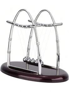 EstiloFdit Bolas de equilibrio clásicas Newton con 5 bolas de péndulo que demuestran las leyes de Newton con bolas oscilantes, rompecabezas de ciencia, decoración de escritorio para el hogar y la oficina (1#)Versión mejorada - 1# - Ver 11