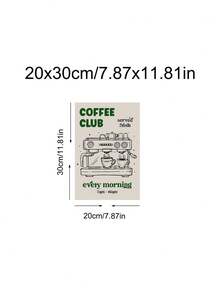 1 tấm áp phích cà phê, tranh in espresso Ý, trang trí nhà bếp, nghệ thuật cà phê cổ điển, nghệ thuật ẩm thực vintage, nghệ thuật quán cà phê, áp phích đồ ăn thức uống, tranh nghệ thuật tối giản về câu lạc bộ cà phê và máy pha espresso, trang trí nhà bếp, phòng ngủ, phòng khách, văn phòng, quà tặng lý tưởng cho bạn bè, tranh treo tường, trang trí nhà cửa, trang trí phòng, tranh canvas, áp phích, tranh treo tường có khung, khung tùy chọn. - Nhiều màu - Xem 19