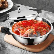 Olla de presión Easy capacidad para 2 litros de acero inoxidable, Cocina más rápido yseguro, incluye 6 sistemas deseguridad - Plateado - Ver 4