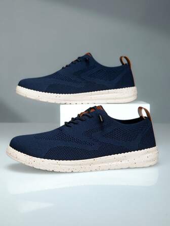 Sommarskor för män, slip-on-skor i andningsbart nät, halkfri sula, lämplig för sport, fritid, promenader, lätta och bekväma, moderiktiga