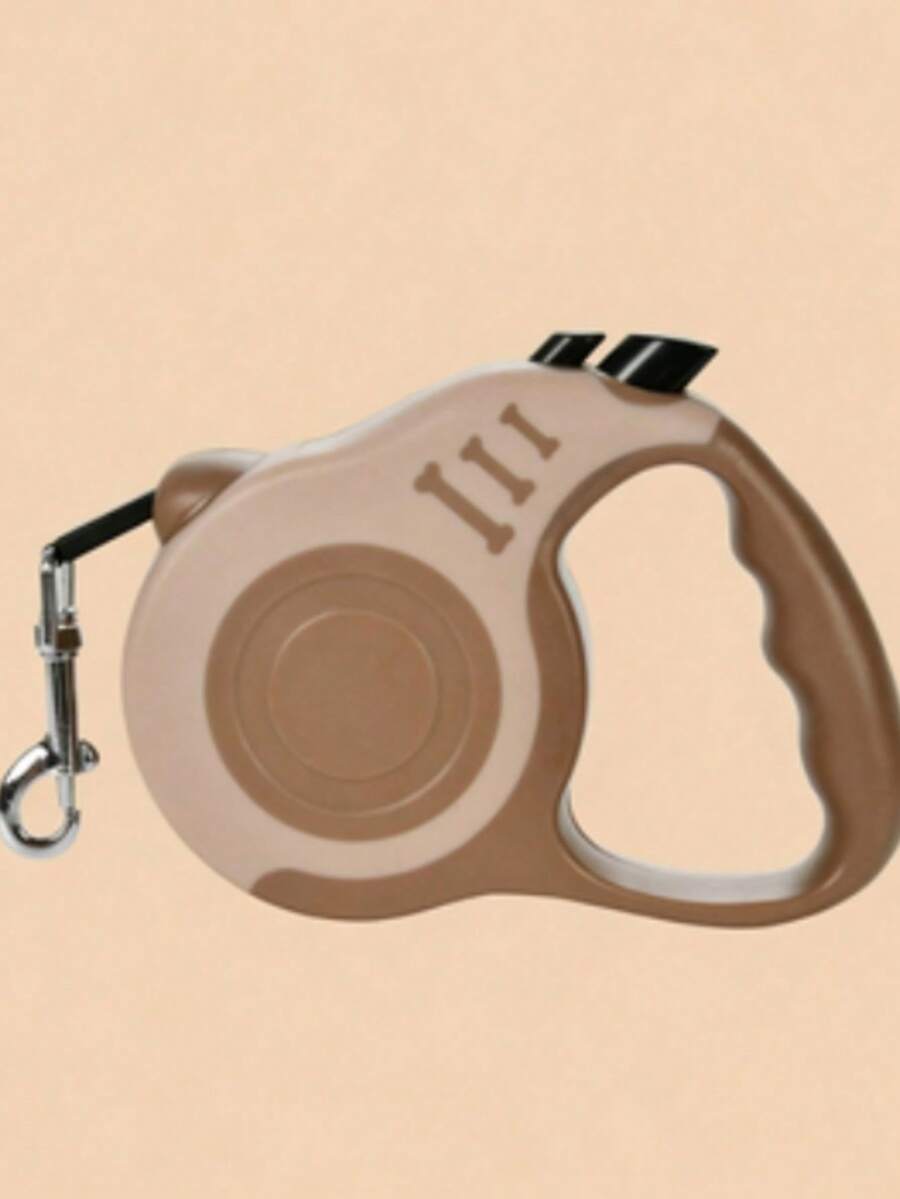 1pc Pet Leash, Retractable Dog Leash - Brown - View 1