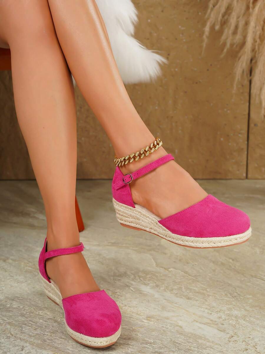 Women's Elegant Platform Wedge Heel Slip-On Shoes, All Season