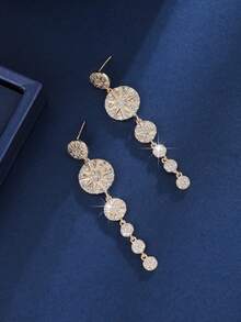 1 对创意蛇形耳环，时尚简约设计潮流耳饰，适合女性派对和日常佩戴 - 耳環 - 查看 4