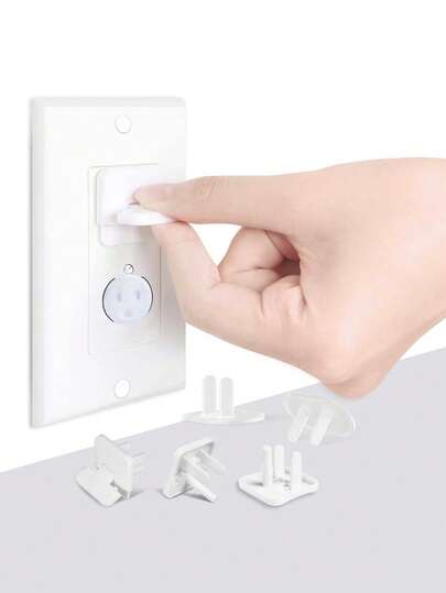 10ชิ้น/5ชิ้น/1ชิ้น - 2.8ซม. ที่ครอบเต้ารับไฟฟ้าเพื่อความปลอดภัยสำหรับเด็ก ออกแบบมาสำหรับทารกและเด็กเล็ก มั่นใจในความปลอดภัยทางไฟฟ้า ที่ครอบเต้ารับพลาสติกแบบสอง/สามรู เพิ่มการป้องกันเด็กให้กับเต้ารับได้อย่างง่ายดาย ตัวป้องกันปลั๊กไฟ, ที่ครอบเต้ารับไฟฟ้าเพื่อความปลอดภัยสำหรับเด็ก