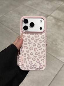 新款 17 Pro Max 手机壳，粉色豹纹，高端全包覆式保护壳，硅胶材质，超薄设计，兼容 14/15/16/17 Pro，女性专属设计 - 粉色 - 查看 1