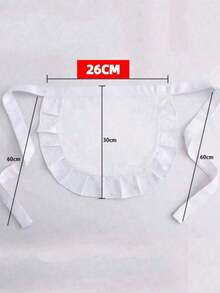 1PC Cute Princess Style Apron, Kitchen And Home Cleaning Protective Apron, Cooking Apron, Daily Half Body Apron Suitable For Kitchen And Bedroom, New Year's Gift, Valentine's Day Gift - 彩色 - 查看 4