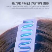 Fluffy Wide-Tooth Hair Comb For Men, Korean Styling Comb To Cover Partings And Create Curls, Easy Styling Tool For Home And Salon Use, Unisex - Multicolor - View 6