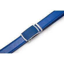 Men's Belt, Ratchet Dress Casual Belt With Adjustable Automatic Buckle Trim To Fit,40inch-44inchWaistAdjustable,Blue-01 - 藍色-01 - 查看 6