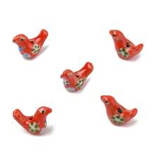 5颗手工陶瓷鸽子珠，DIY动物珠，适合制作手链和项链 - 陶瓷串珠 - 查看 11