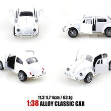 1:38 Vintage Classic Pickup Truck Alloy Car Model, Realistic Diecast Vehicle, Perfect Gift For Friends, Weddings, Birthdays - Multicolor - View 17