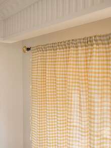 1/30 piezas Cortina a cuadros con borlas estilo bohemio, decoración de cortina de estilo granja para cocina, apta para dormitorio, sala de estar, cocina, vacaciones, fiestas, decoración diaria del hogar - Multicolor - Ver 8