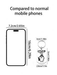 1PC Fun "LITTLE MS WHERE'S MY VAPE" Stainless Steel Keychain Electronic Cigarette Enthusiasts Fashionable Accessory Men's And Women's KeychainDIY Keychain Couple Pendant Bag Charms Car Keychain DIY Pendant Keychain Accessories Keychain Birthday Gift Wedding Gift Festival Gift Party Gift Event Souvenir Friend Gift. - Multicolor - View 4