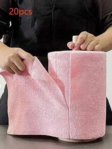 20pcs/Roll Super Soft Microfiber Dishcloths, Multi-Purpose Cleaning Rags, Double-Sided Kitchen Towels - Multicolor - View 15