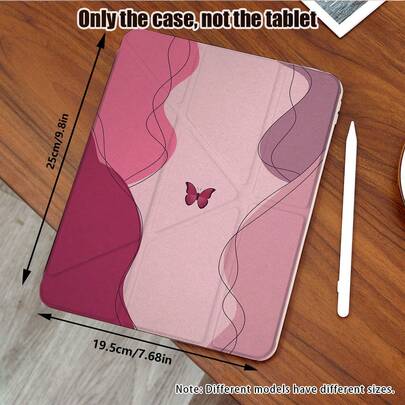 Soporte plegable en forma de Y, impresión UV de alta definición, funda protectora para iPad de 360° rotable, compatible con iPad 11 2025, iPad Air 11/13 2025 M3, iPad Air (M2) 11/13 pulgadas, iPad Air 4/5/6 de 10.9 pulgadas, 20/21/22 (11 pulgadas) diseño de cubierta protectora, soporte para ajuste de múltiples ángulos, colocación de soporte de seis vías, ranura integrada para lápiz, cubierta trasera transparente, protección antideslizante, función de activación/suspensión automática