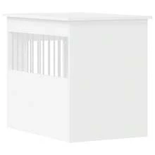 vidaXL Gaiola para cães branca 55x80x68 cm em madeira engenheirada - Branco - Ver 9