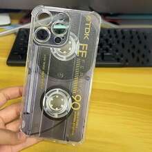 Funda de Teléfono Impresa Funda de Teléfono - Una Funda de Teléfono de Casete Musical Retro Compatible con iPhone X/11/12/13/14/15/16/Plus/Pro/Promax, con un Panel Trasero Transparente y Suave Diseñado para Prevenir Caídas, Lo que la Hace el Regalo Perfecto para Navidad, Pascua, Día de los Inocentes, No Amarillea y Es Resistente a los Golpes - 1 pieza - Ver 6