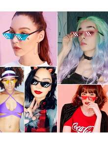 8 أكواب موزاييك، مناسبة للحفلات والأعراس وفن البكسل والمناسبات الممتعة الأخرى؛ لوازم حفلة هاواي. - أبيض وأسود - مشاهدة 5