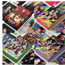 KATSEYE 小卡套装 124+92 张，“TOXIC”“Born To Shine”LOMO 卡片和贴纸，Gabriella Rana、Sophia Manon、Yoonchae、Megan 高品质双面 Kpop 小卡，粉丝必备，偶像收藏迷你卡片，剪贴簿装饰，复活节彩蛋礼物，送给 KATSEYE 粉丝的礼物，男女老少皆宜，2026 年限量版 Kpop 周边 - 彩色 - 查看 4