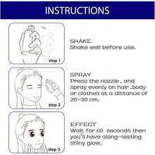 2026 Shimmer Highlight Body Glitter Spray 2 Fl. Oz - Lightweight Quick-Drying For Festival Stage Holiday Parties |   Seasonal Gift - 1 - 查看 8