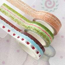 Washi Tape, Japanese Style Scrapbooking Tape, Sweet Dessert & Pastry Themed, Korean Style - Pink - View 4