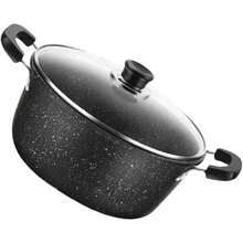 26CM Non-Stick Soup Pot Maifanite Soup Pot Handle Small Saucepan For Cooking Pan - Black - View 5