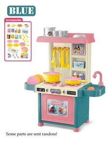 NEUSNEY Realistic Mini Kitchen Playset, Children's Toy Cookware, Stove, Dishes, Food Models, Educational & Interactive Game, Gift For Boys & Girls, Birthday Present (Some Accessories Randomly Included) - Multicolor - View 11