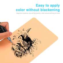 5pcs Blank Tattoo Practice Skin, Double-Sided Tattoo Practice Skin, Microblading Practice Skin - Multicolor - View 2