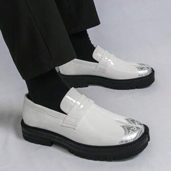 Mocasines de cuero genuino con separador de dedos de estilo retro