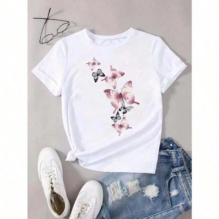 Women T-Shirts - 白色 - 查看 6