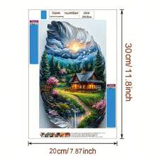 5D钻石画套装 - 风景主题钻石画,全钻马赛克DIY工艺品,适合家居墙面装饰和礼品赠送 - 彩色 - 查看 13
