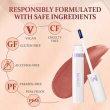 Two-Color Peel-Off Lip Color - A Long-Lasting, Waterproof, Smudge-Resistant Lip Liner And Gloss That Peels Off Effortlessly. This Gentle, Vegan Formula Comes In A Nude-Pink Dark Brown For All-Day Wear. Available In 05# Lovely (Chestnut Brown). - 05#chestnutbrowr - 查看 4