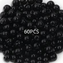 60pcs 8mm Classic Solid Color Glass Beads For DIY Jewelry Making, Handcrafted Bracelets, Necklaces, Everyday Wear - 8mm solid color beads - View 15