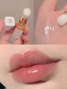 CHANEL Miss Coco 1.5克/0.05盎司管状唇膏 #912，白色，品牌彩妆化妆品，适合女性和女孩，冬季完美之选，Y2K时尚理想之选，适合生日、圣诞节礼物和派对，最佳颜色 - #912透明色 - 查看 1
