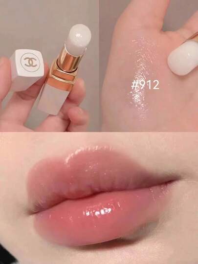 CHANEL Miss Coco 1.5克/0.05盎司管状唇膏 #912，白色，品牌彩妆化妆品，适合女性和女孩，冬季完美之选，Y2K时尚理想之选，适合生日、圣诞节礼物和派对，最佳颜色