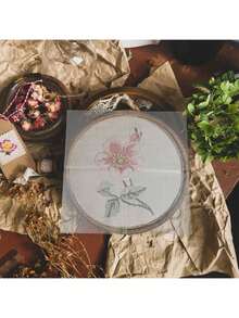 EstiloGarneck 16 Hojas De Papel Hidrosoluble Para Bordado - Tela Soluble En Agua Ideal Para Transferir Patrones Y Proyectos De Bordado A MáQuina - Estabilizador De Para ResultadosVersióN Mejorada - 1 - Ver 4