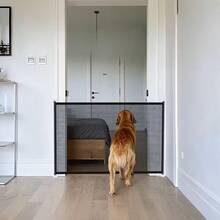 1 chiếc cổng an toàn di động cho thú cưng, thích hợp cho cửa ra vào - Hàng rào lưới thép có thể gấp gọn nhanh chóng, phù hợp cho chó nhỏ - Có thể điều chỉnh, an toàn cho trẻ em, thiết kế bền chắc, thích hợp cho hành lang, cửa ra vào và cầu thang. - Nhiều màu - Xem 7