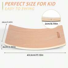 Balance Board For Wooden Swing Board With Scratch Resistant Pat Happy Swing Learning Toy - Development Puzzle Boys Girls BirthdayExercise Balance And Coordination Skills - 小的 - 查看 3