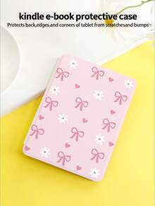 1 chiếc ốp bảo vệ Kindle màu hồng họa tiết nơ và trái tim, phù hợp với Kindle NK 11/Kindle Kids/Kindle Paperwhite 5, Kindle 2024/Kobo Libra Colour, chức năng tự động bật/tắt màn hình, nhẹ và tiện lợi, món quà lãng mạn và thiết thực cho ngày Valentine. - Nhiều màu - Xem 2