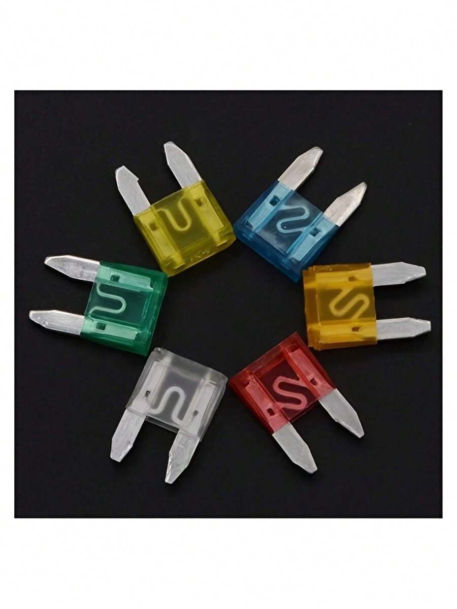 60 Pieces/Pack Mini Standard Blade Fuse Set Car Fuses 5A 10A 15A 20A 25A 30A For Cars And Trucks - 60 - View 1