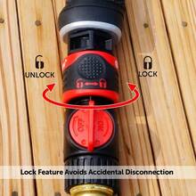 Eden 93218 Premium Garden Connect with Shutoff Valve and Water Stop and Lock Feature Quick Release Kit Hose Fittings and Adapters 3 Sets 9 Pc - 3juegos9piezas - Ver 3