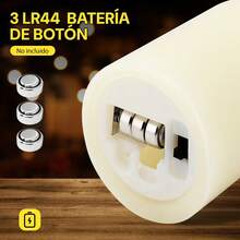 6PCS Velas Oscilante LED Sin Llama, Realista Velas de Pilar, Led Flama Realista con Movimiento Luz Vela de Lllama, Velas Decorativas para Decoración Hogar, Bodas, Fiestas, Navidad (Blanco-6) - 1 - Ver 3