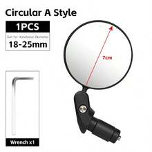 Adjustable Bicycle Rearview Mirror, 360° Rotatable Handlebar Mirror, Suitable For Road Bike/Mountain Bike/City Bike, Wide Angle Safety Anti-Shock, Easy Installation - A - View 6
