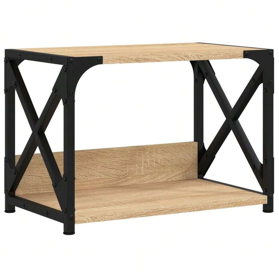 vidaXL Supporto per stampa a 2 livelli in sonoma 44x26x31,5 cm - Castano - Visualizzare 1