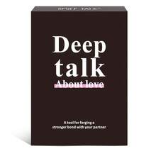 SMILE TALK Couples Conversation Cards, Tabletop Card Game, Deep Q&A Game, Enhance Feelings And Build Strong Bonds, Date Night Interactive Board Game, Husband/Wife Or Boyfriend/Girlfriend Anniversary, Valentine's Day, Halloween, Christmas Gift Choice, 50 Cards - Black - View 9