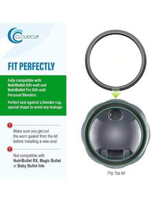 EstiloJunta De Repuesto De Anillo De Goma Para Juntas Nutribullet Piezas De Repuesto Accesorios Para Licuadora Serie 900 600 W Y 900 WVersióN Mejorada - 1 - Ver 5